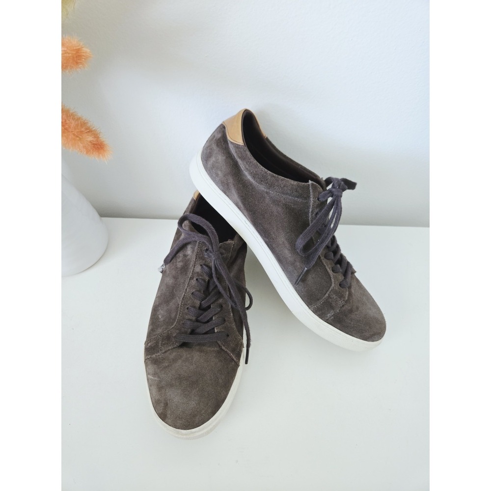 Allen Edmonds Courtside Casual Low-Top‎ Suede Sneakers 9 D  Grey Suede